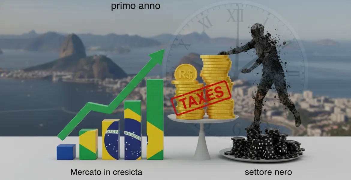 Il Brasile fa il bilancio del primo anno di regolamentazione delle scommesse: Mercato in crescita, ma tasse e settore nero premono