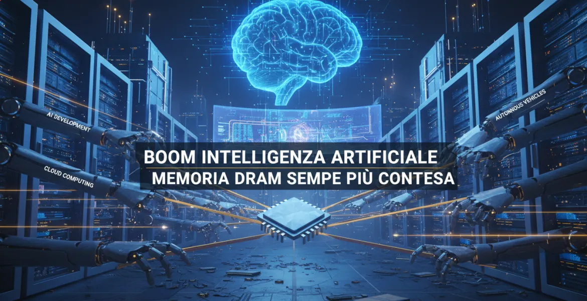 Boom dell'Intelligenza Artificiale: la memoria DRAM sempre più contesa