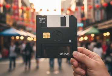 Taiwan lancia la carta di pagamento a forma di floppy disk: un tuffo nel passato