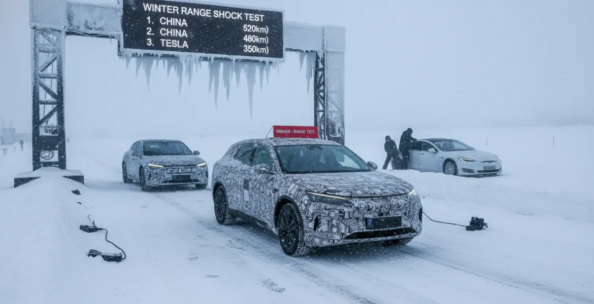 Test invernale shock per le auto elettriche: Tesla battuta dai modelli cinesi
