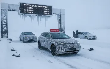 Test invernale shock per le auto elettriche: Tesla battuta dai modelli cinesi