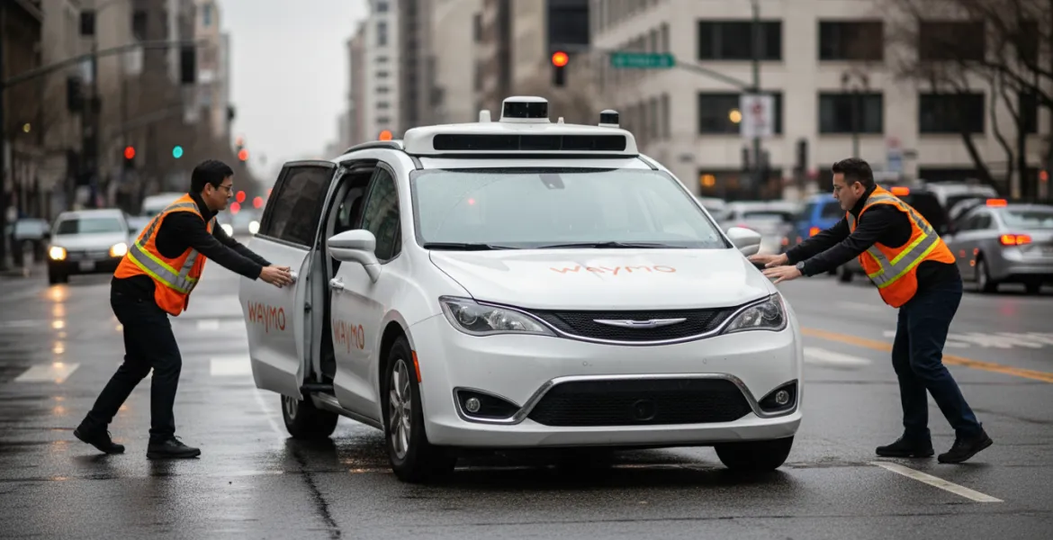 Waymo: Taxi senza conducente in panne? Ci pensano gli umani a chiudere le portiere