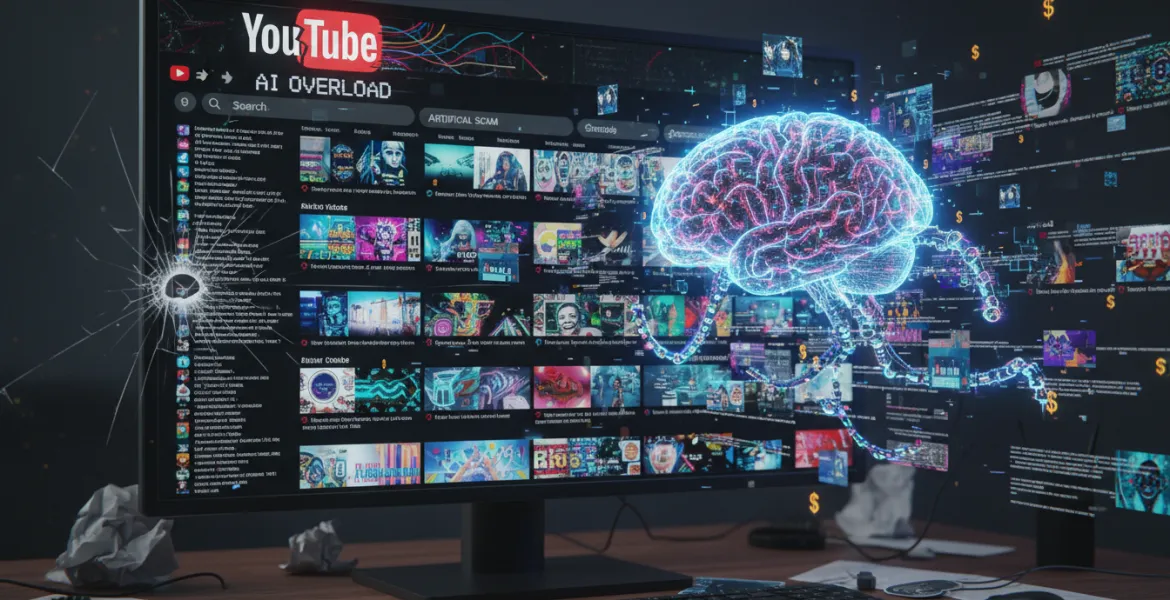 YouTube invaso da spazzatura AI: Miliardi di visualizzazioni per contenuti generati artificialmente
