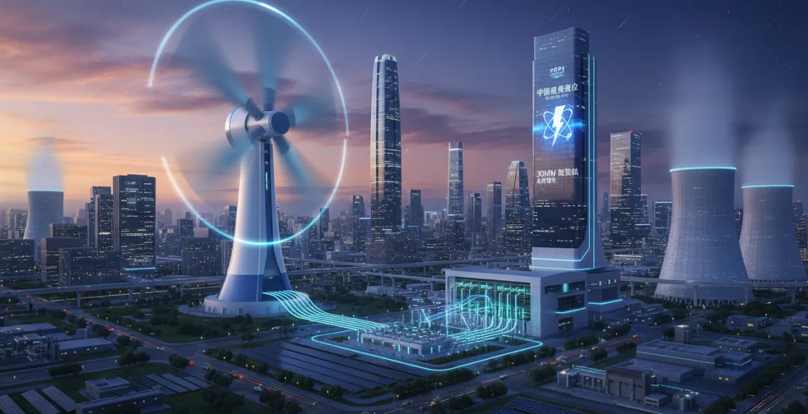 Rivoluzione energetica in Cina: Turbina a idrogeno da 30 MW accende il futuro