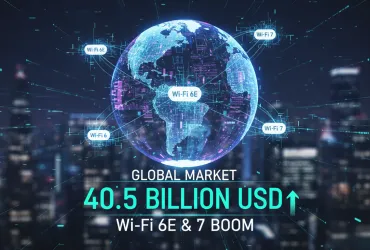 Boom del Wi-Fi 6E e 7: Mercato globale verso i 40,5 miliardi di dollari