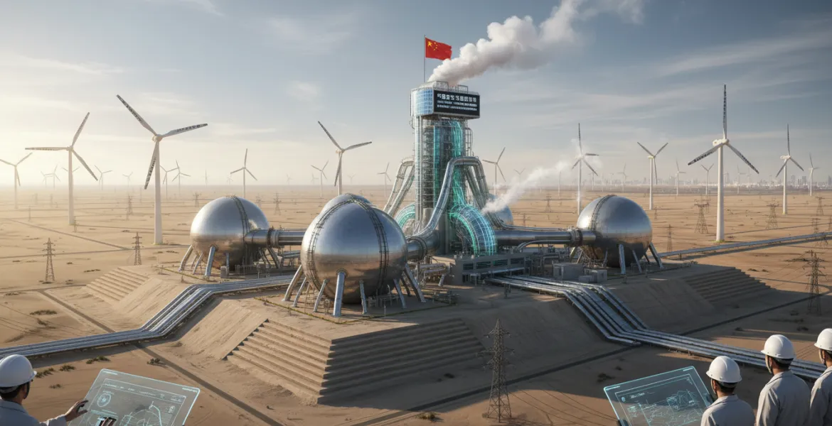 La Cina rivoluziona l'accumulo di energia: la 'Super Banca dell'Aria' nel deserto del Gobi