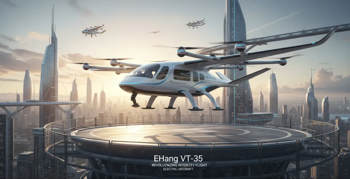 EHang VT-35: L'aeromobile elettrico cinese pronto a rivoluzionare i voli intercity