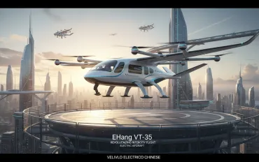 EHang VT-35: L'aeromobile elettrico cinese pronto a rivoluzionare i voli intercity