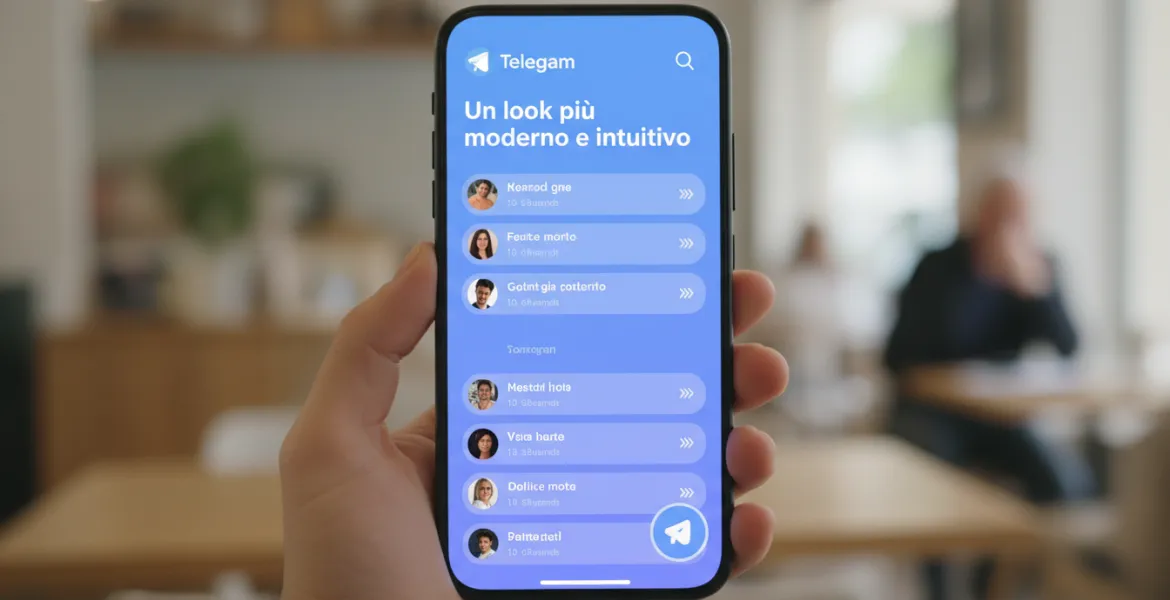 Telegram rinnova l'interfaccia Android: Un look più moderno e intuitivo