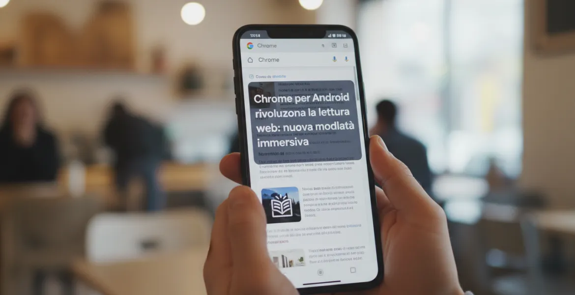 Chrome per Android rivoluziona la lettura web: nuova modalità immersiva