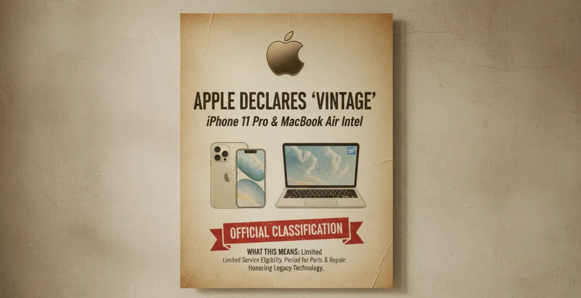 Apple dichiara 'vintage' iPhone 11 Pro e MacBook Air Intel: cosa significa