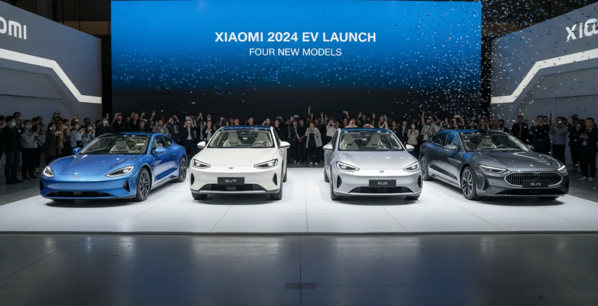 Xiaomi pronta a lanciare quattro nuove auto elettriche nel 2024