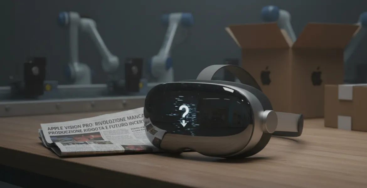 Apple Vision Pro: Rivoluzione mancata? Produzione ridotta e futuro incerto
