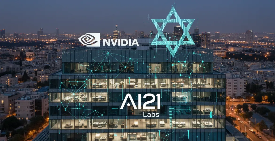 Nvidia punta sull'intelligenza artificiale israeliana: trattative avanzate per AI21 Labs