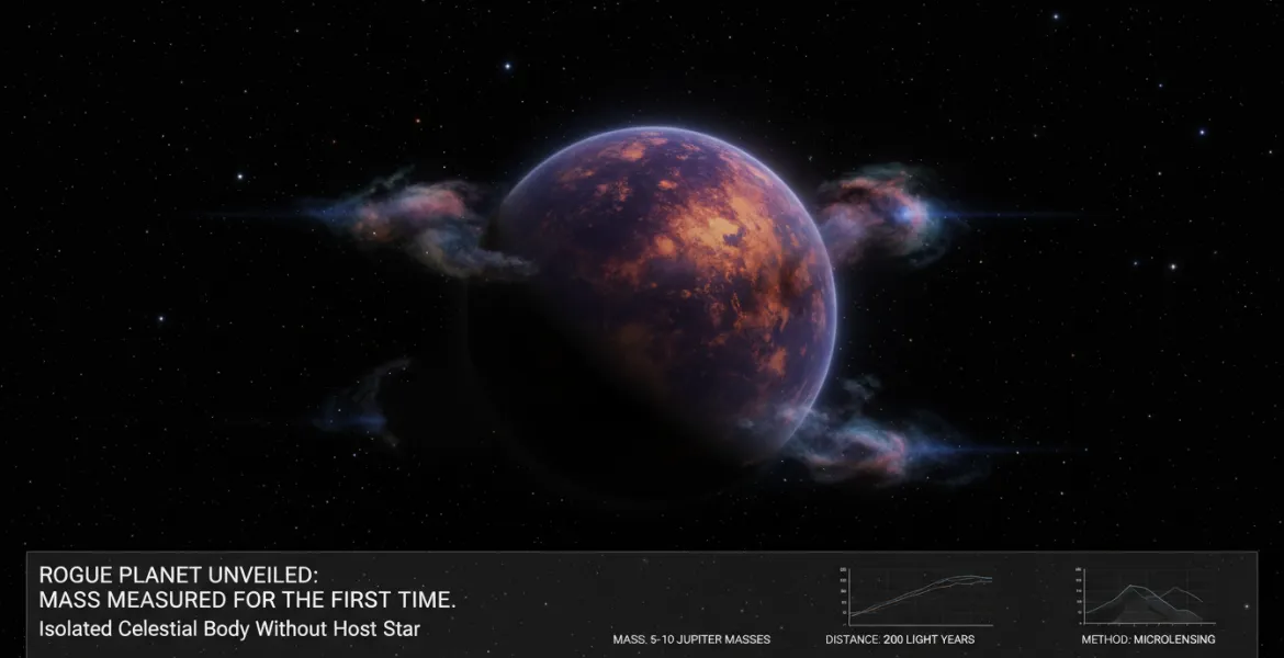 Pianeta vagabondo svelato: Misurata per la prima volta la massa di un corpo celeste senza stella madre
