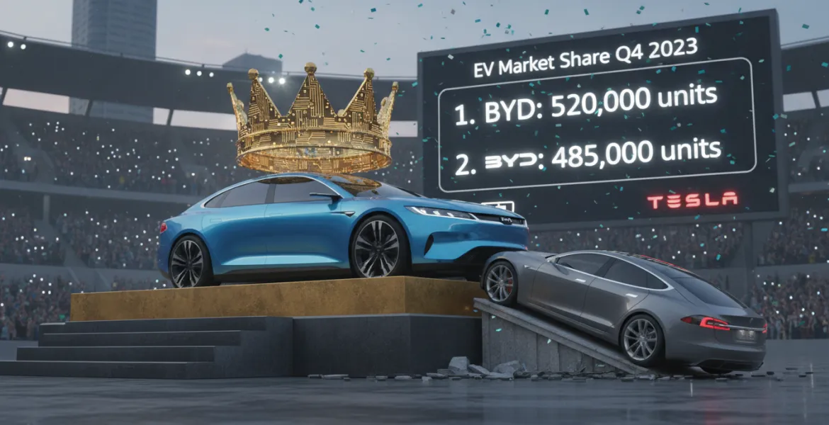 Tesla detronizzata: BYD conquista la vetta nel mercato degli EV