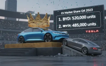 Tesla detronizzata: BYD conquista la vetta nel mercato degli EV