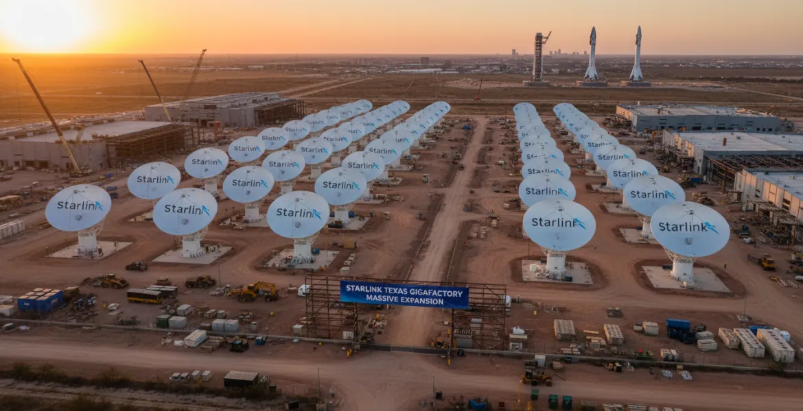 Starlink punta a raddoppiare la produzione: maxi-espansione in Texas