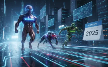 Intelligenza Artificiale: ChatGPT domina, ma Grok e GigaChat scalpitano nel 2025