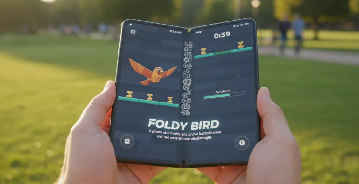 Foldy Bird: Il gioco che mette alla prova la resistenza del tuo smartphone pieghevole