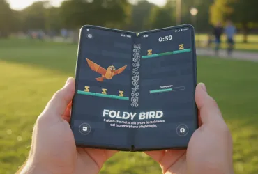 Foldy Bird: Il gioco che mette alla prova la resistenza del tuo smartphone pieghevole