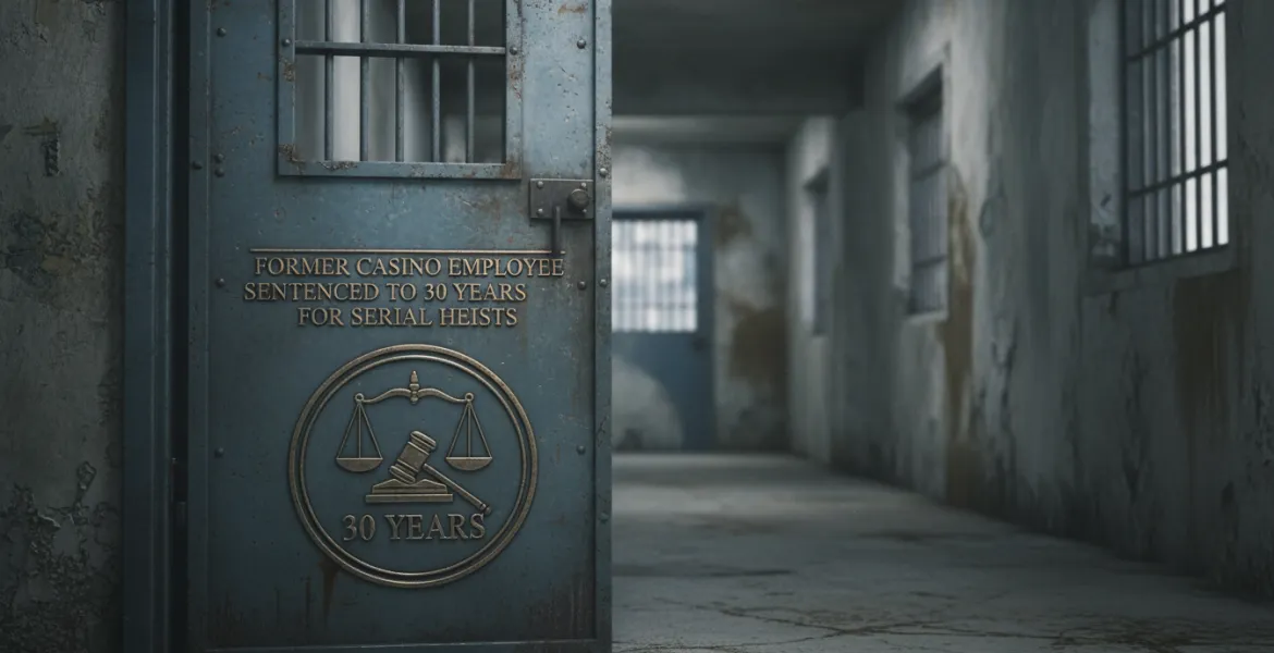 Ex-impiegato di casinò condannato a 30 anni per furti seriali