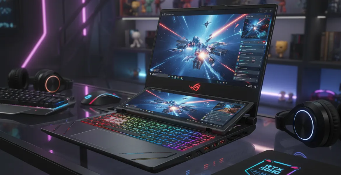 Asus ROG Zephyrus Duo: Il futuro del gaming portatile con doppio Schermo e RTX 5090
