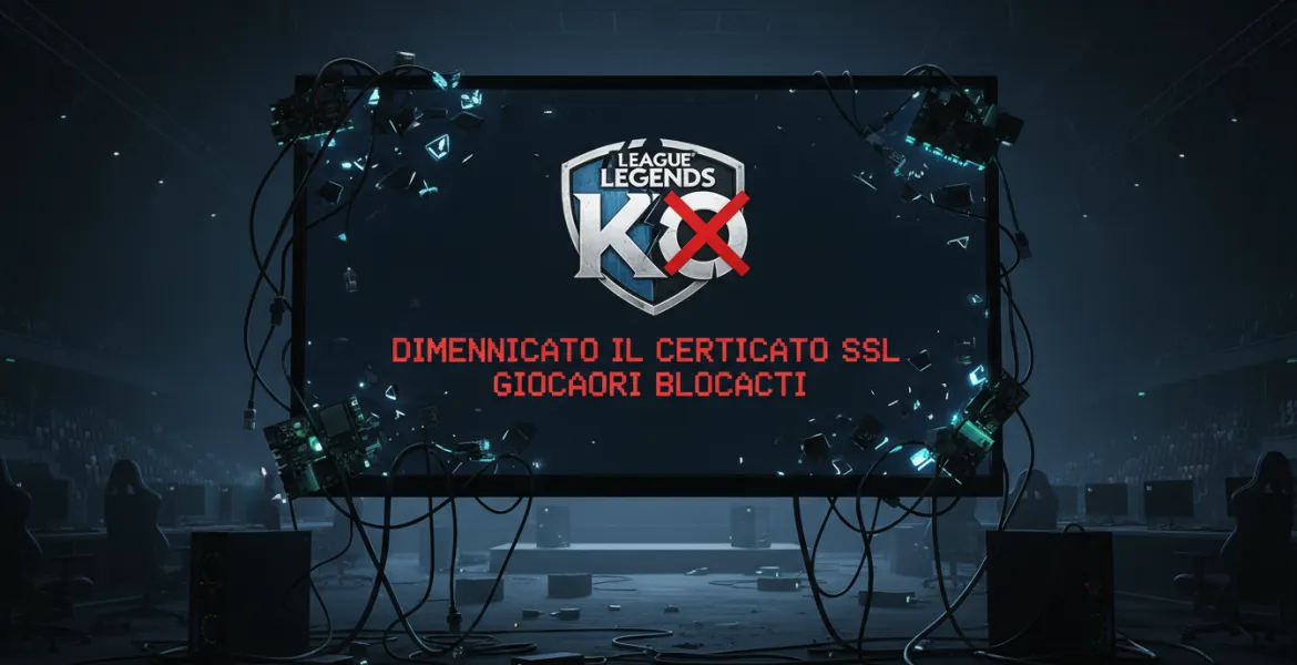 League of Legends KO: Dimenticato il certificato SSL, giocatori bloccati