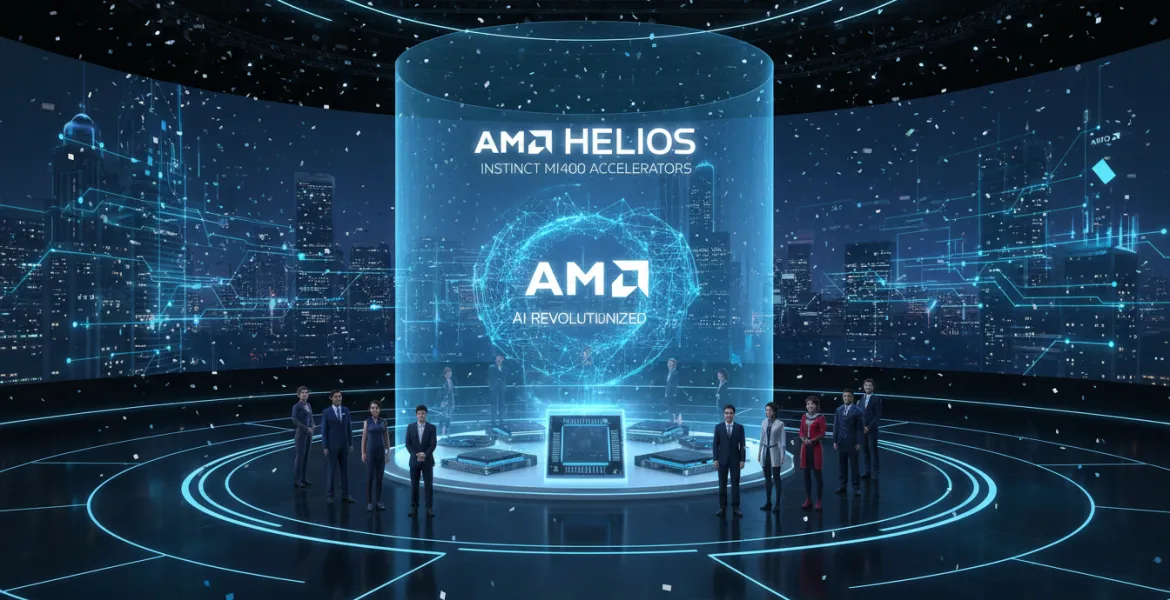 AMD rivoluziona l'IA con Helios e i nuovi acceleratori instinct MI400