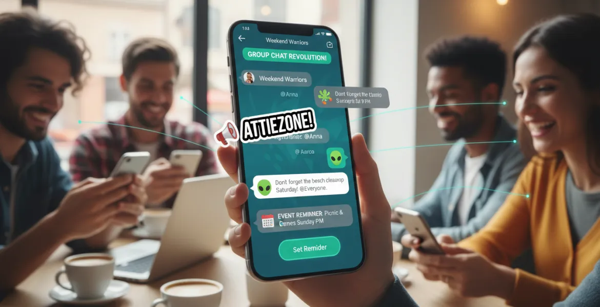 WhatsApp rivoluziona le chat di gruppo: Tag, sticker testuali e promemoria eventi
