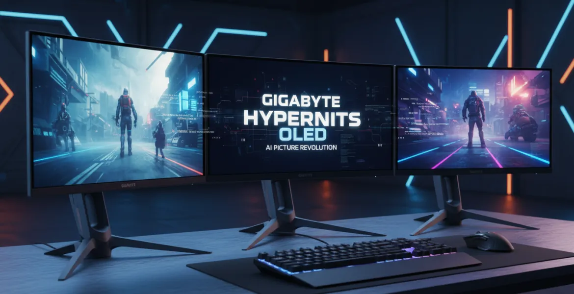 Gigabyte rivoluziona il gaming con nuovi monitor OLED HyperNits e AI Picture