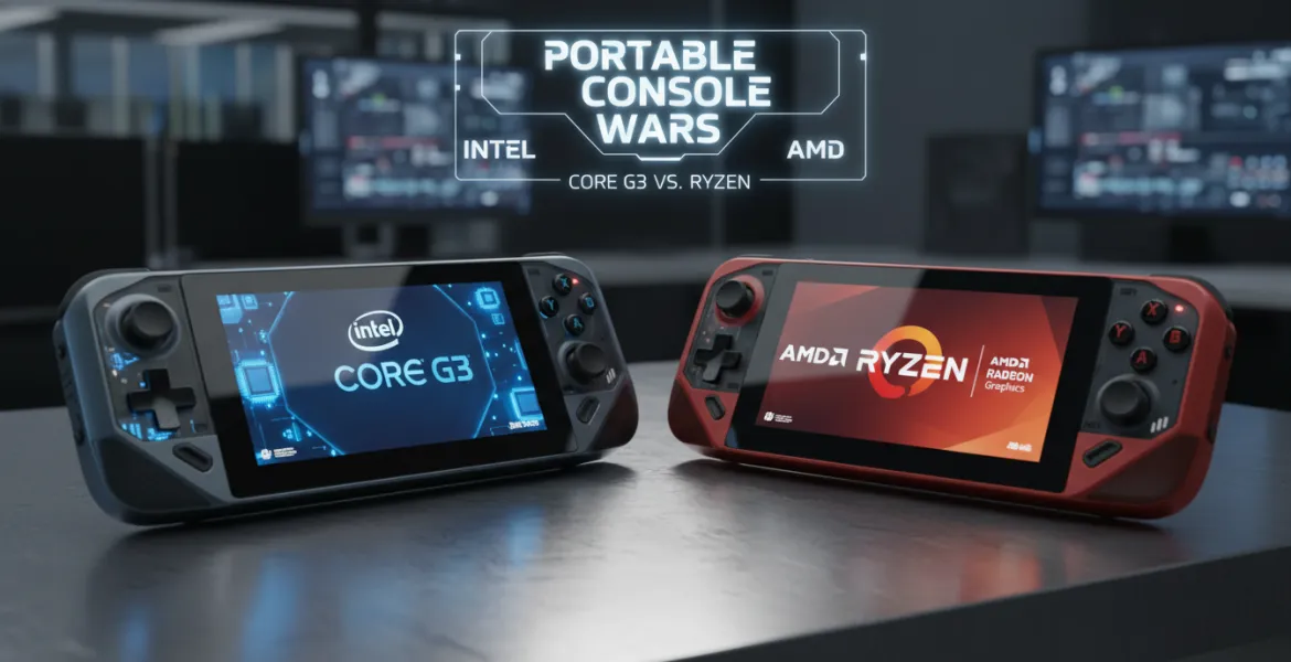 Intel sfida AMD nel mercato delle console portatili con i processori Core G3