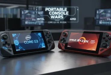 Intel sfida AMD nel mercato delle console portatili con i processori Core G3