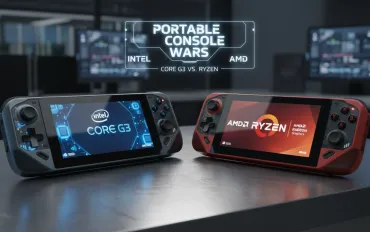 Intel sfida AMD nel mercato delle console portatili con i processori Core G3