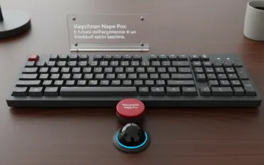 Keychron Nape Pro: Il futuro dell'ergonomia è un trackball sotto la tastiera
