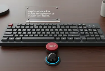 Keychron Nape Pro: Il futuro dell'ergonomia è un trackball sotto la tastiera