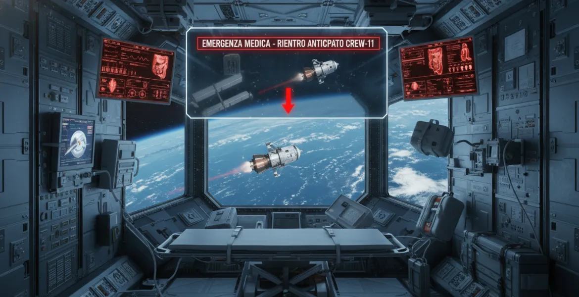 Emergenza medica sulla ISS: Rientro anticipato per la missione Crew-11