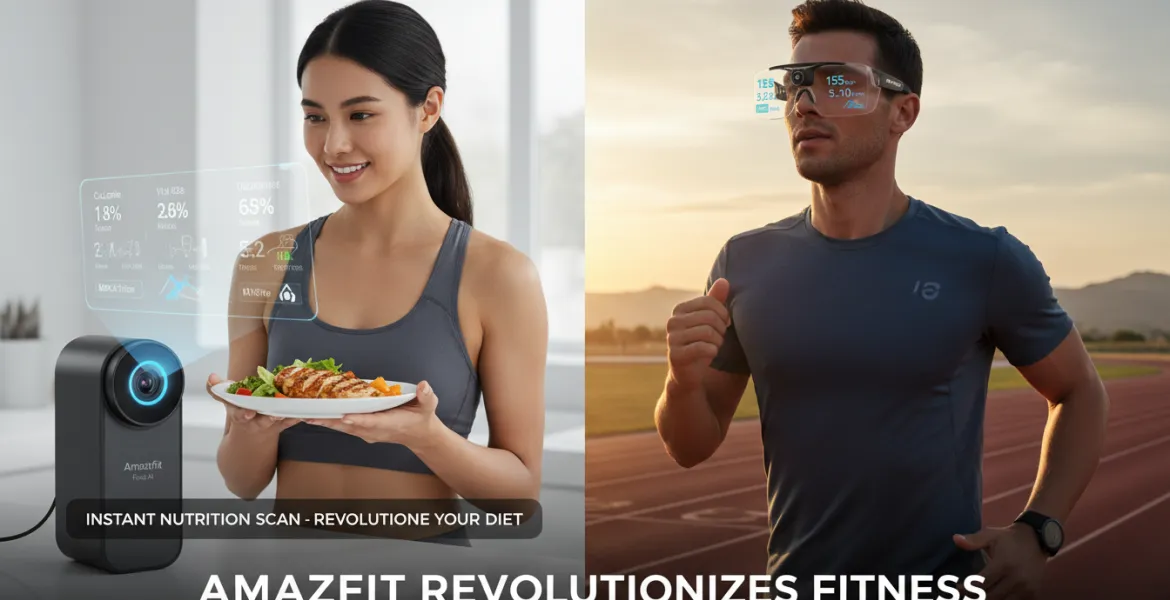 Amazfit rivoluziona il fitness: Telecamera AI per il cibo e occhiali smart per lo sport