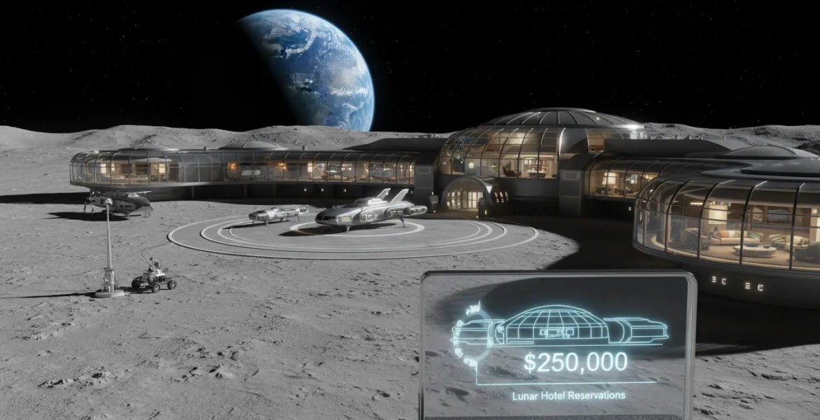 Soggiorno da sogno sulla Luna: Prenotazioni aperte per l'Hotel spaziale