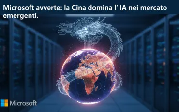 Microsoft avverte: la Cina domina l'IA nei mercati emergenti