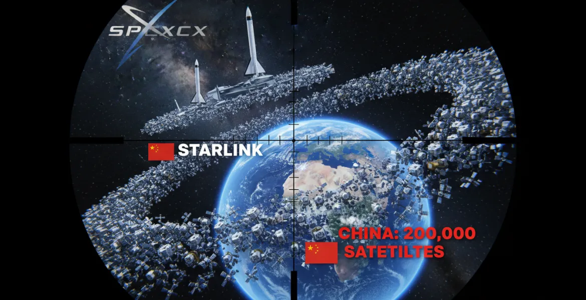 SpaceX nel mirino: la Cina sfida Starlink con 200.000 satelliti
