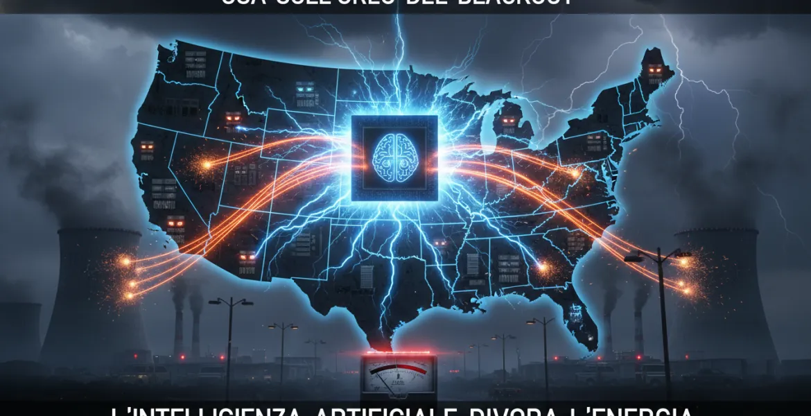 USA sull'orlo del blackout: l'intelligenza artificiale divora l'energia
