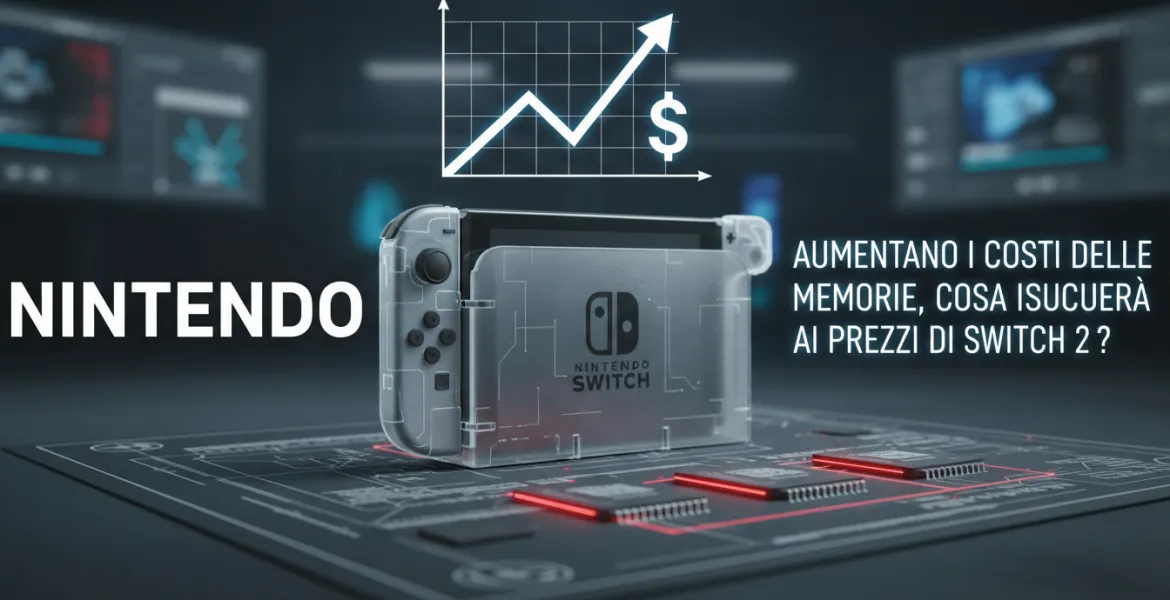 Nintendo: Aumentano i costi delle memorie, cosa succederà ai prezzi di Switch 2