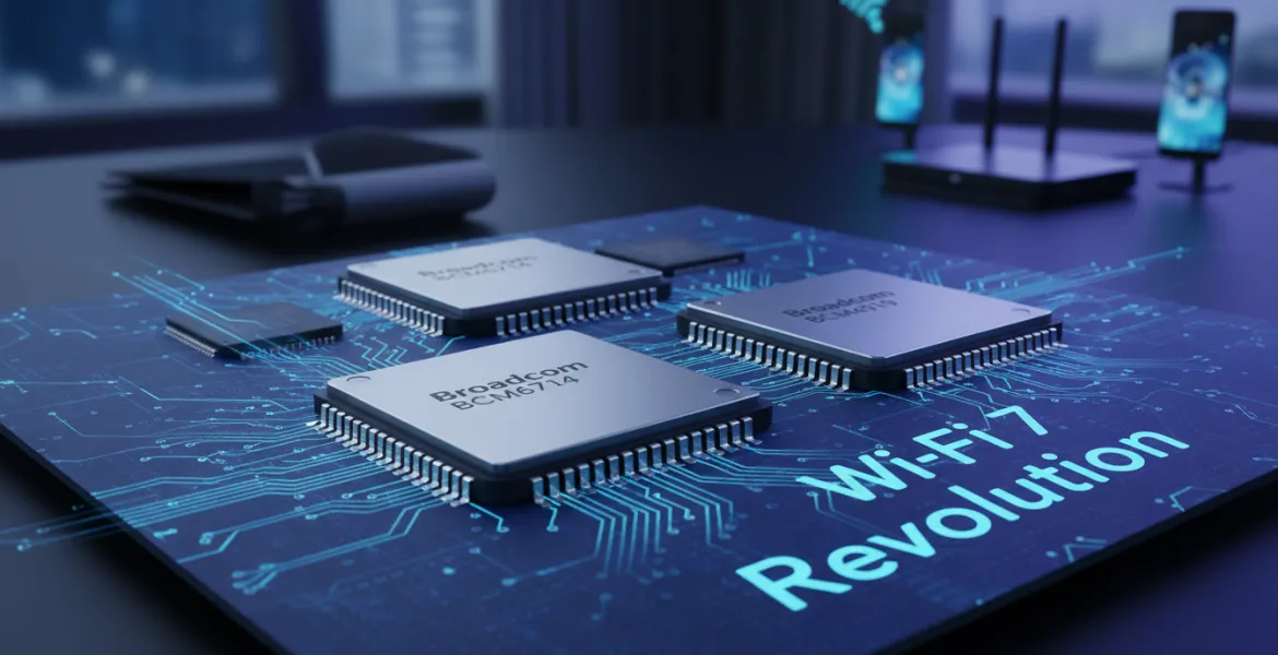 Broadcom rivoluziona il Wi-Fi 7 con i nuovi chip BCM6714, BCM6719 e BCM4918