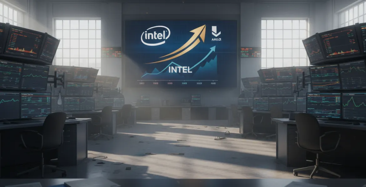 Intel sfida AMD e vola in Borsa grazie al sostegno di Trump