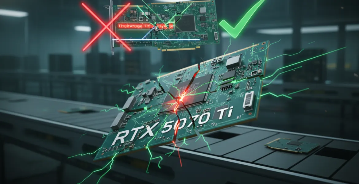 Nvidia smentisce lo stop alla produzione delle RTX 5070 Ti, ma ammette difficoltà di fornitura