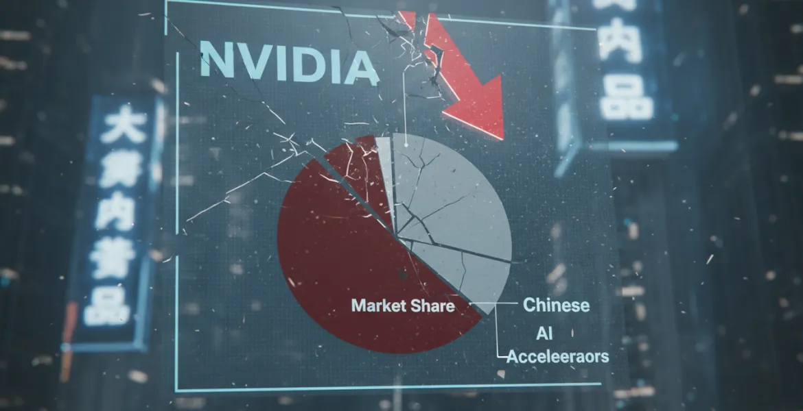 Nvidia perde terreno in Cina: crollo nella quota di mercato degli acceleratori AI