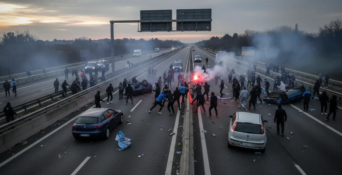 Guerriglia sull'A1: Scontro tra tifosi di Napoli e Lazio