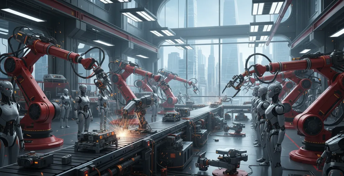 Rivoluzione robotica cinese: Robot costruiscono robot