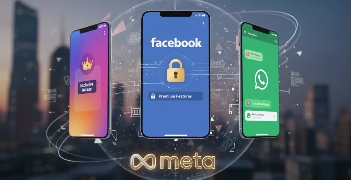 Meta lancia abbonamenti premium: nuove funzioni a pagamento per Facebook, Instagram e WhatsApp